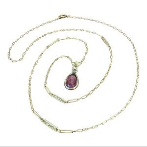 14k Amethyst Victorian-Style VINTAGE Necklace